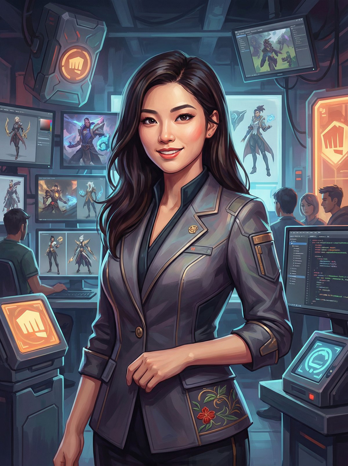 女团游戏视频制片人李梦琪